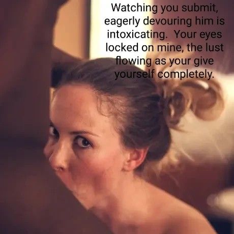 Watching as you devour his Big Beautiful Black Cock!!!