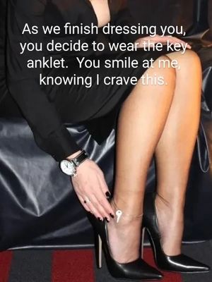 Cucky, come fasten this anklet for me, you tease!