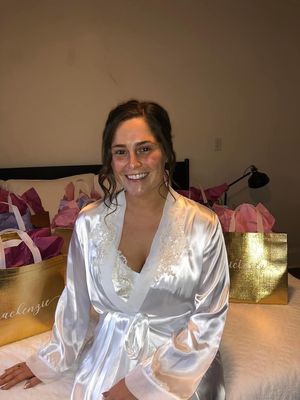 “Just getting ready for my wedding”