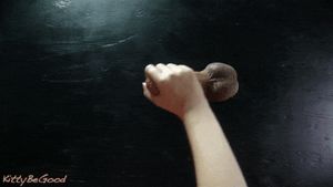 Milking table handjob cumshot