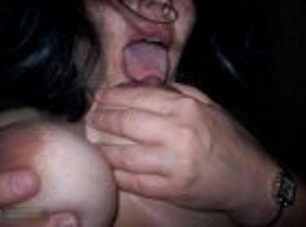 Licking her own nipples ????