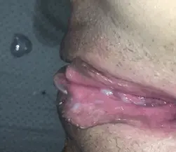 Her pushing my cum out