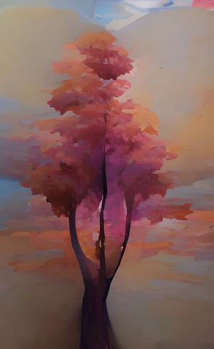 One suspicious tree stands alone.