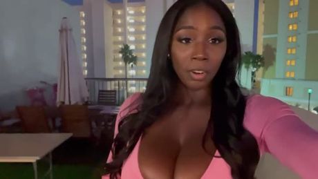 Ellie Mae Big Boobs in Pink Dress