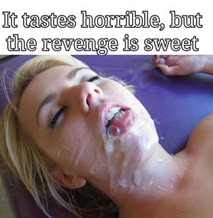 Blonde gf got sticky revenge