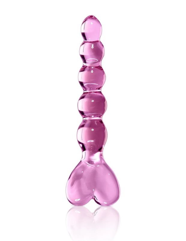 icicles no. 43 heart glass dildo
