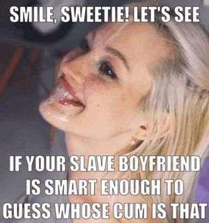 Happily posing as he took her phone...