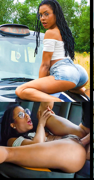 Screenshot (25) - Kira Noir sexy as hell Ebony porn babe on taxi cab!