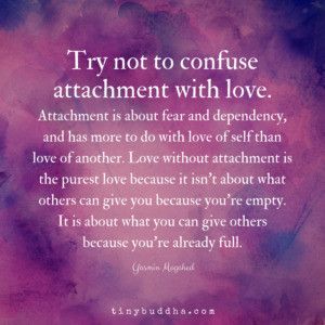 attachment vs love