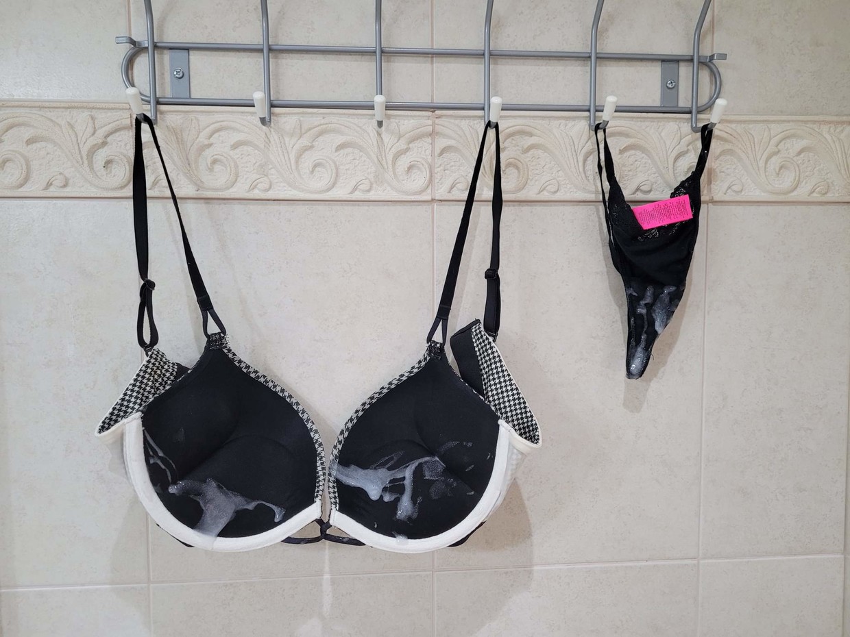 Hang em up and cum on them
