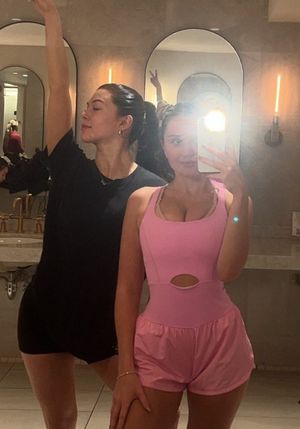 Claire mirror selfie with friend