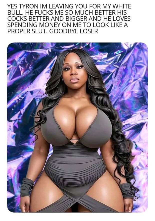 Black goddess wants white cock now