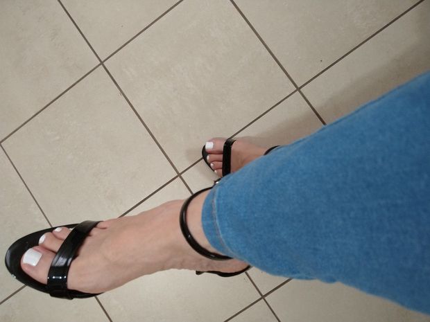 High heels sandals