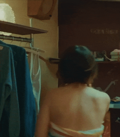 Danish Actress, Rebecca Rønde Kiilerich getting her towel pulled (Show: Dansegarderoben)