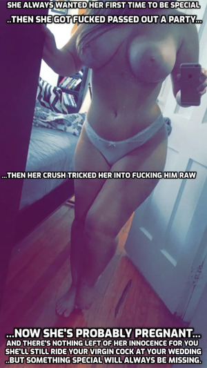 She didn't tell you until right before the wedding, though...