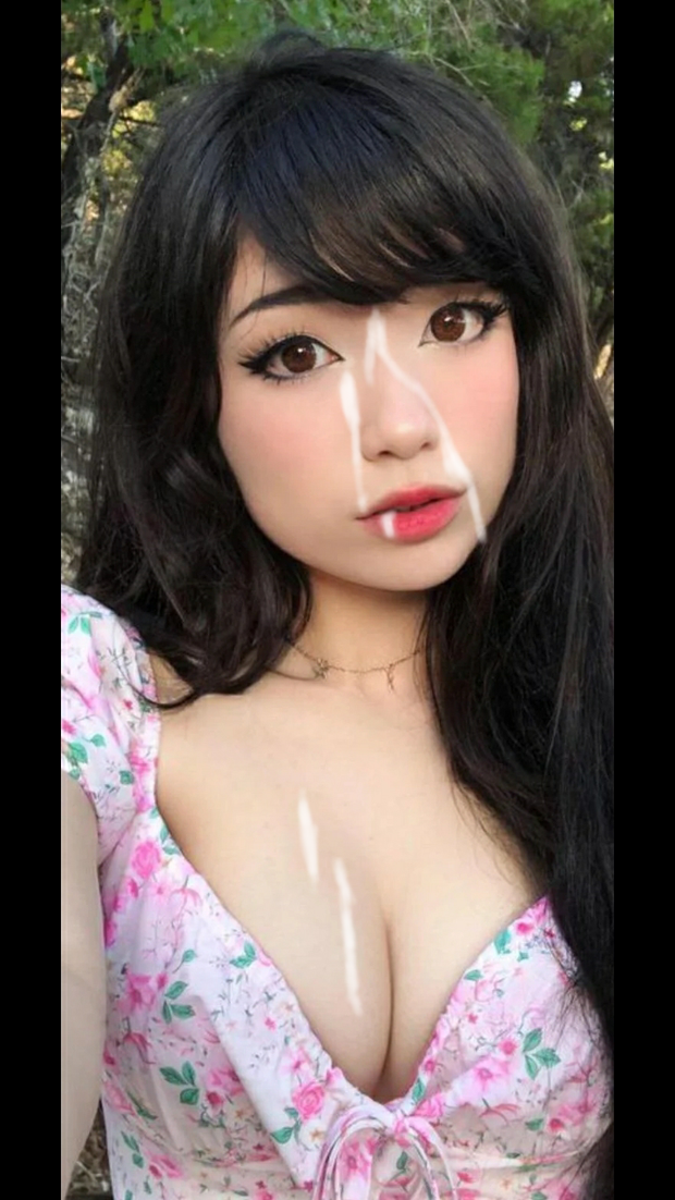 Sexy twitch streamer Emiru facial fake