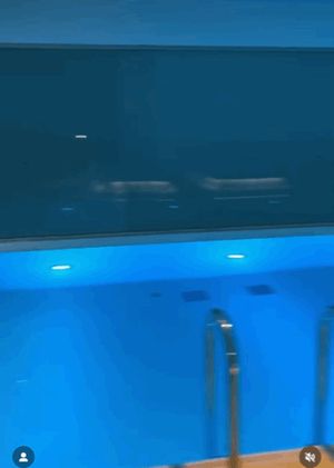 Sexy ass walking poolside