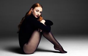 sophie in black tights