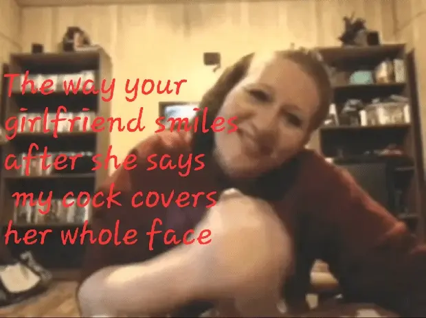 Your Redheaded Girlfriend Smiles at Huge Cock