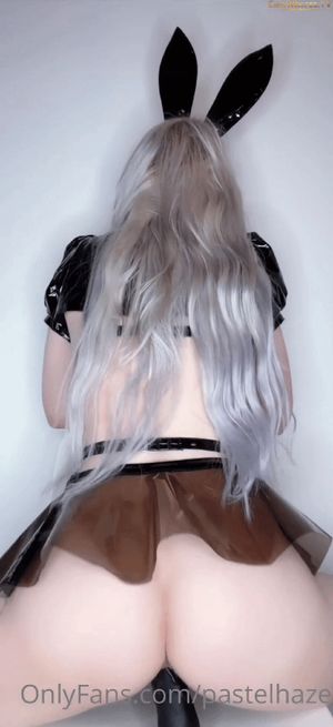 Pale Ass Grinding On Black Dildo