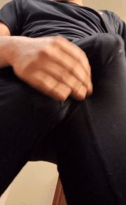 Stroking my hard ass dick over my boxers