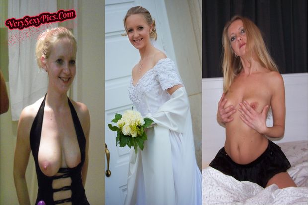 Horny blonde milf wife before and after wedding