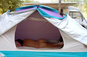 Too drunk to close the tent