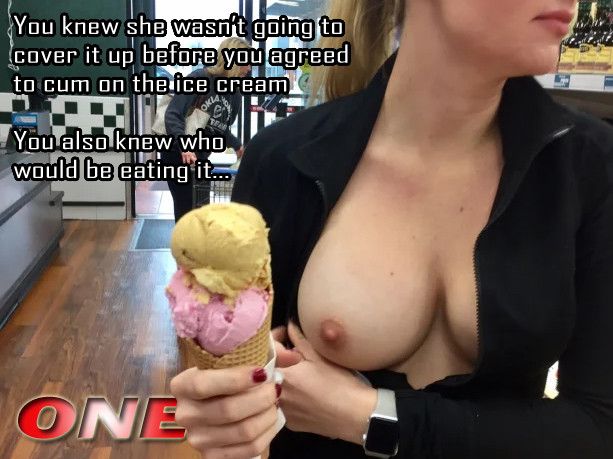 One Tit Out Ice Cream