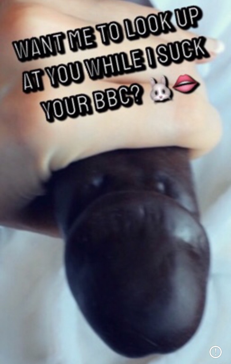 Want me to look up at you while I suck your BBC