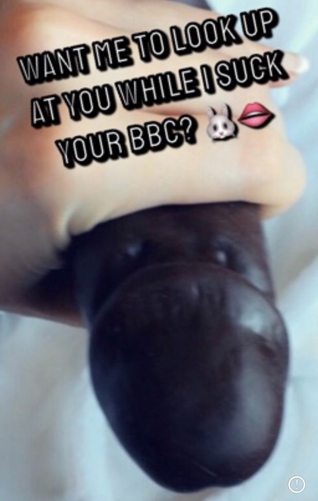 Want me to look up at you while I suck your BBC