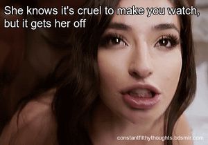 The heartbreak gets her off.