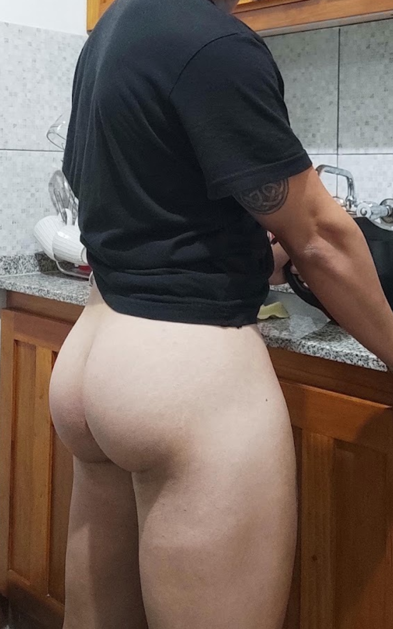Pasty white bubble butt