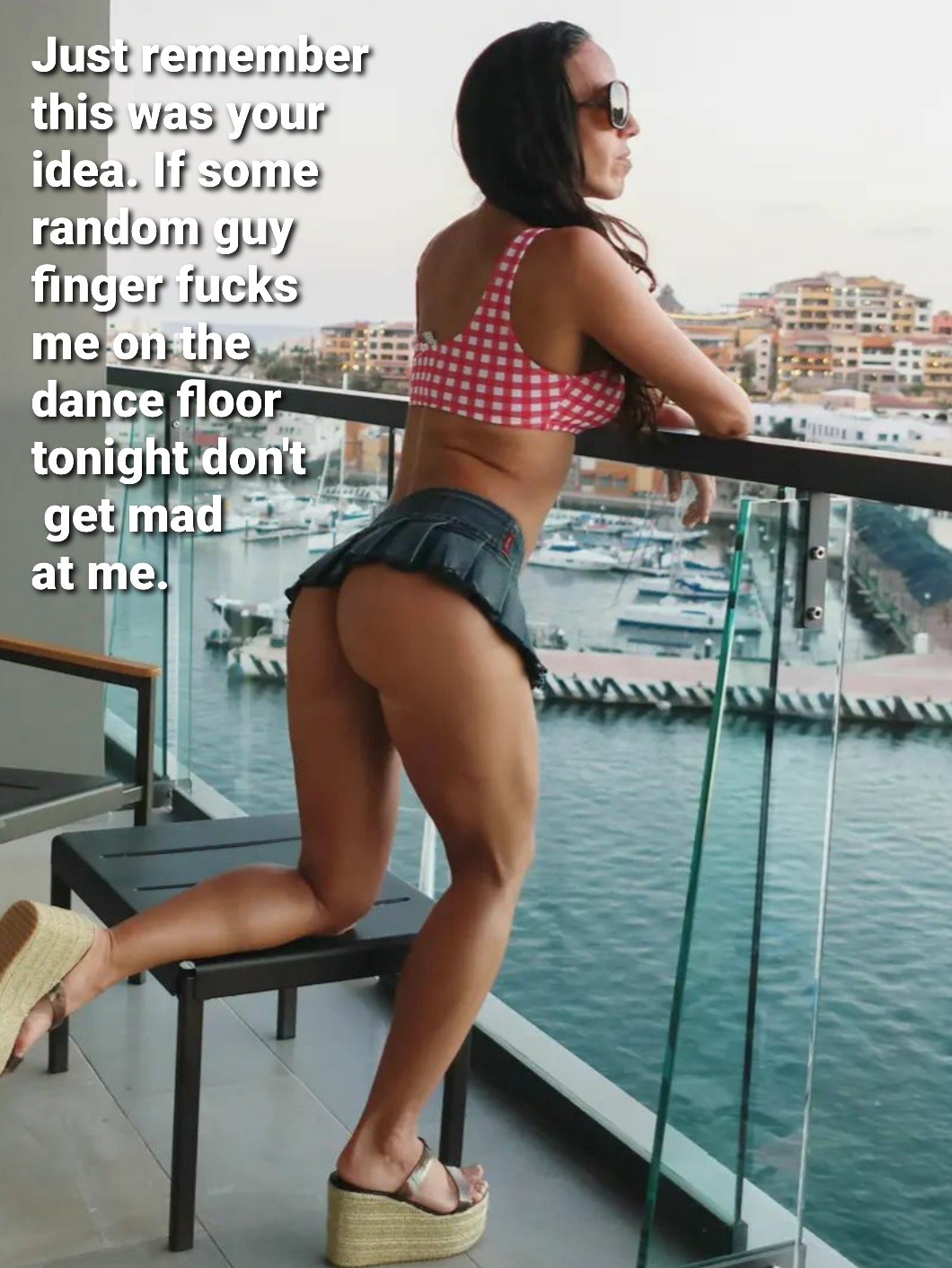 She says she does it for you but she loves the attention.