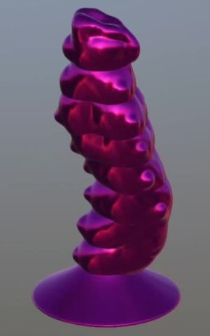 3D alien cock designed to fill and stretch you to your limit while stimulating every single neuron