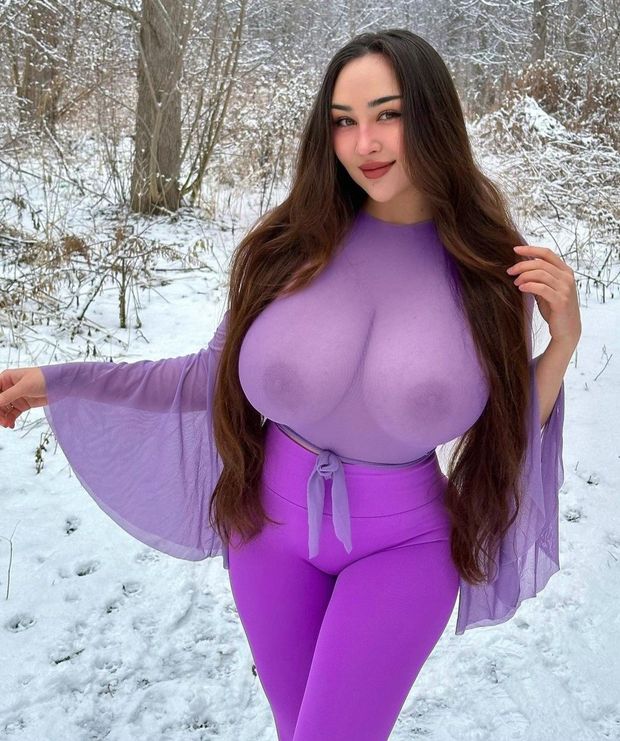 Louisa purple top in the woods