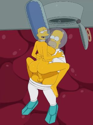 Homer and Marge fucking underwater