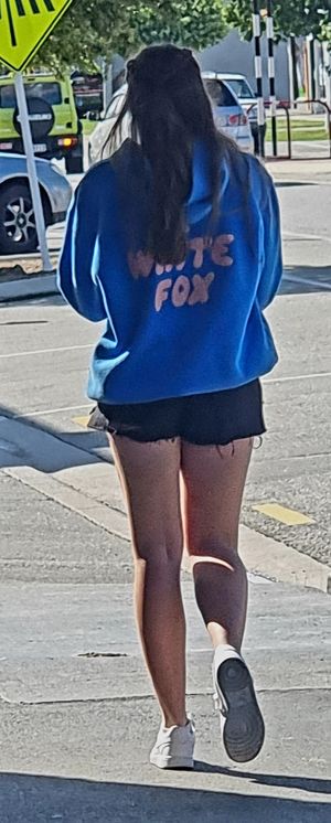 Summer legs in a small town in New Zealand