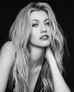 Katherine McNamara black and white