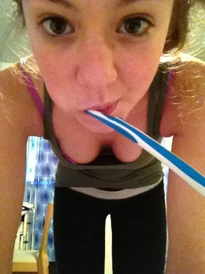 Mmm now my mouth is going to taste like mint