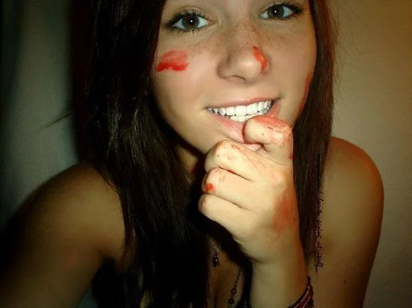 Yes, that's blood. Guess where I got it.