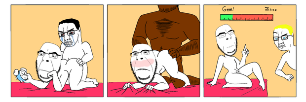gay hottie giving ass to black guy watching his friend get fucked in front of him