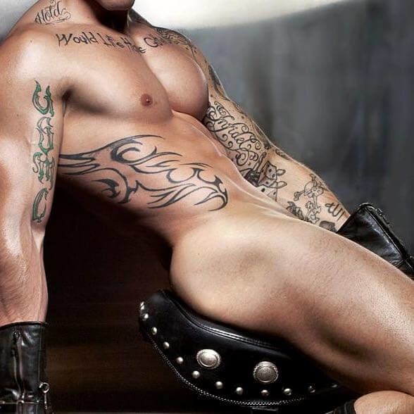 Tatted hunk