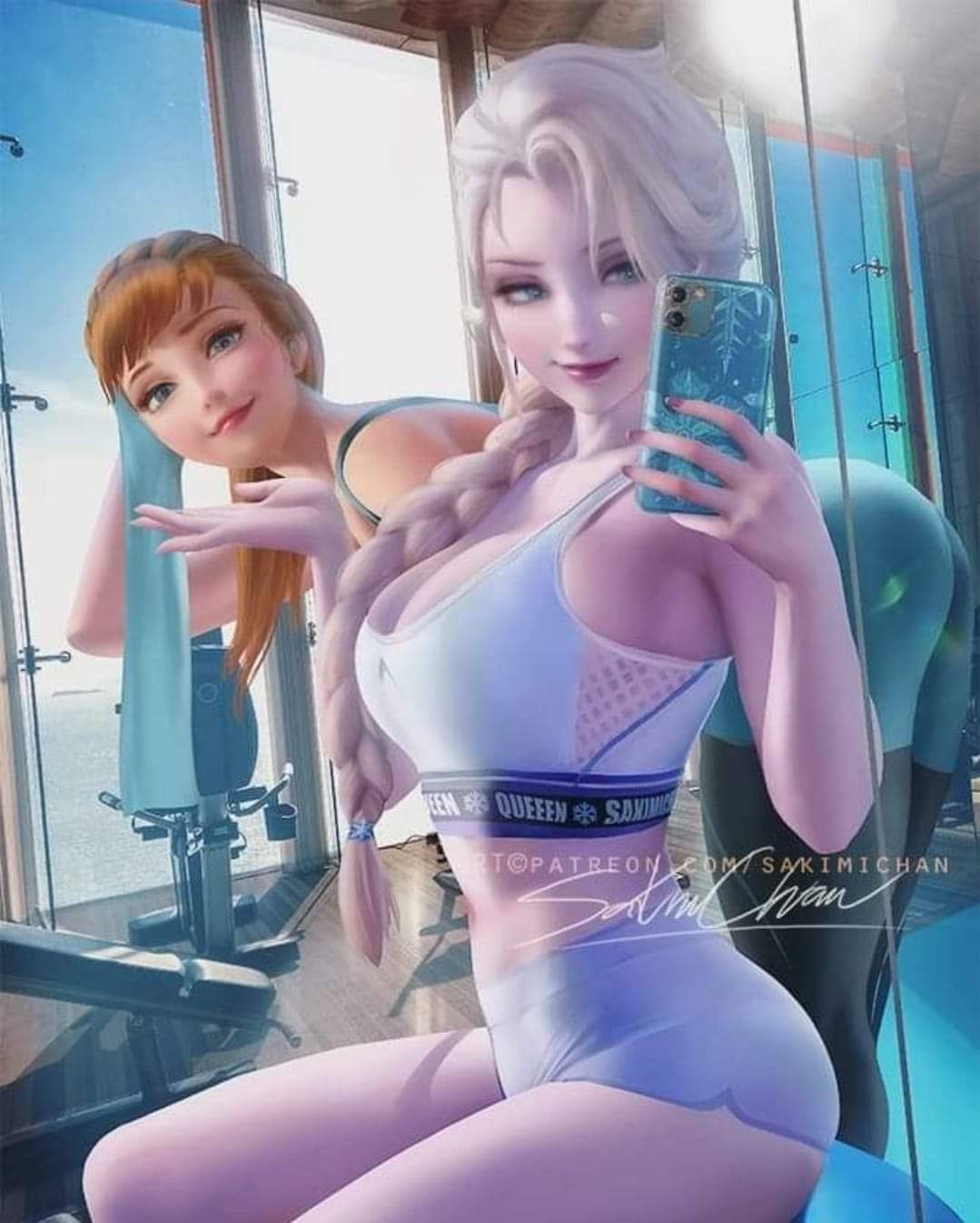 Anna and Elsa.