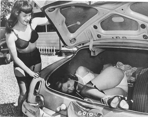 Dad she wants in her TRUNK not your trunk