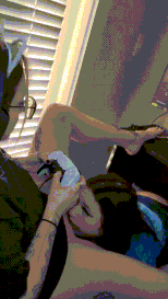Getting eaten out while gaming
