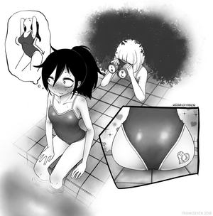 loves to swim but also loves a bwc