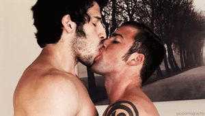 Arab kissing, passion beyond passion