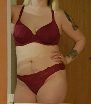 Beautiful wife showing me what our "friend" will be un wrapping later