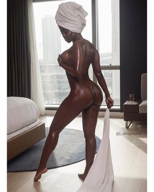 Licking her from toe to nose!