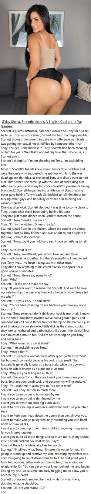 Strewth, there's A English Cuckold In Yar Garden